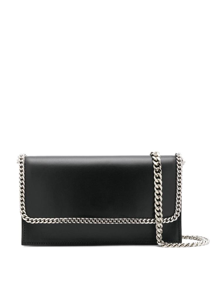 Casadei Agyness Curb-chain Shoulder Bag - Black