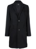 A.p.c. Classic Buttoned Coat, Women's, Size: 38, Black, Viscose/wool