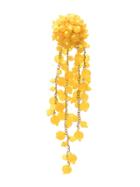 Oscar De La Renta Cluster Bead Clip-on Earrings - Yellow
