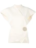 Jacquemus - Buttoned Blouse - Women - Cotton - 38, Nude/neutrals, Cotton