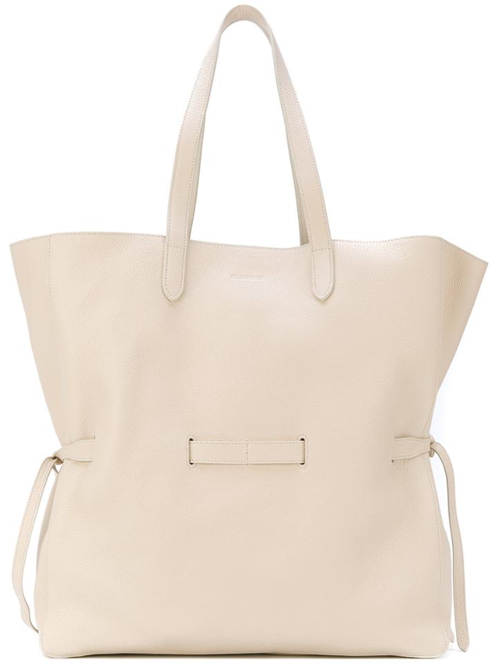 Jil Sander Belted Shopping Bag - Nude & Neutrals