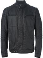 Belstaff Band Collar Biker Jacket, Men's, Size: 50, Black, Cotton