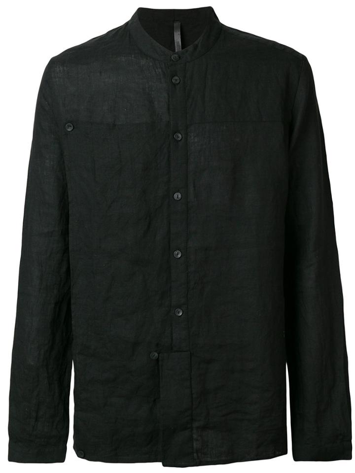 Barbara I Gongini Crumpled Effect Shirt - Black