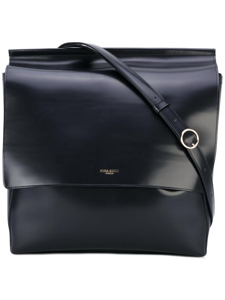 Nina Ricci - Foldover Bucket Bag - Women - Leather - One Size, Blue, Leather
