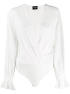 Elisabetta Franchi Deep V-neck Body - White