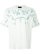 Diesel Black Gold Marbled Print T-shirt - Green
