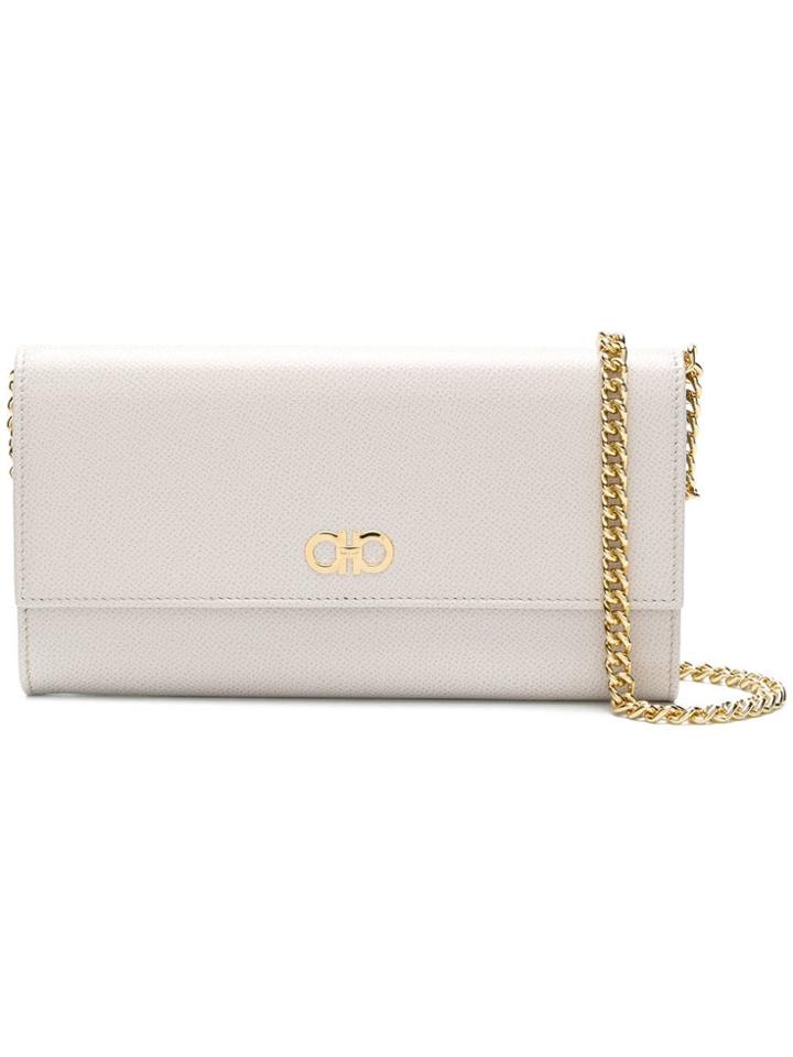Salvatore Ferragamo Double Gancio Chain Wallet - Pink