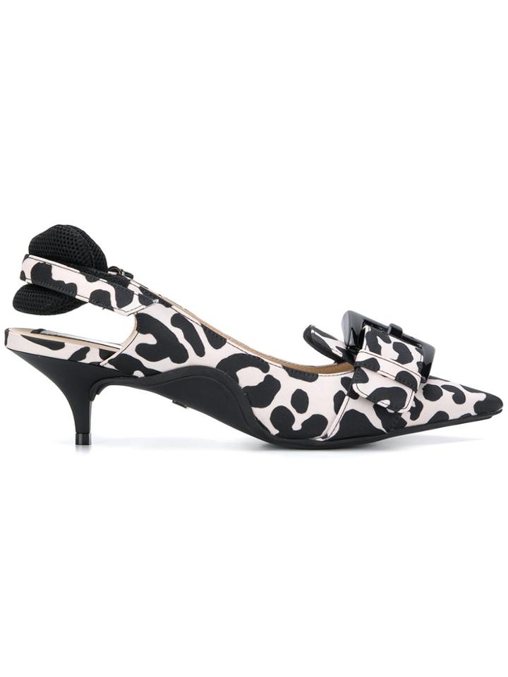 No21 Buckle-detail Kitten Heels - Nude & Neutrals