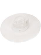 Maison Michel - Wide Brim Hat - Women - Straw - M, White, Straw