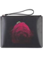 Christopher Kane Lenticular Rose Clutch - Black