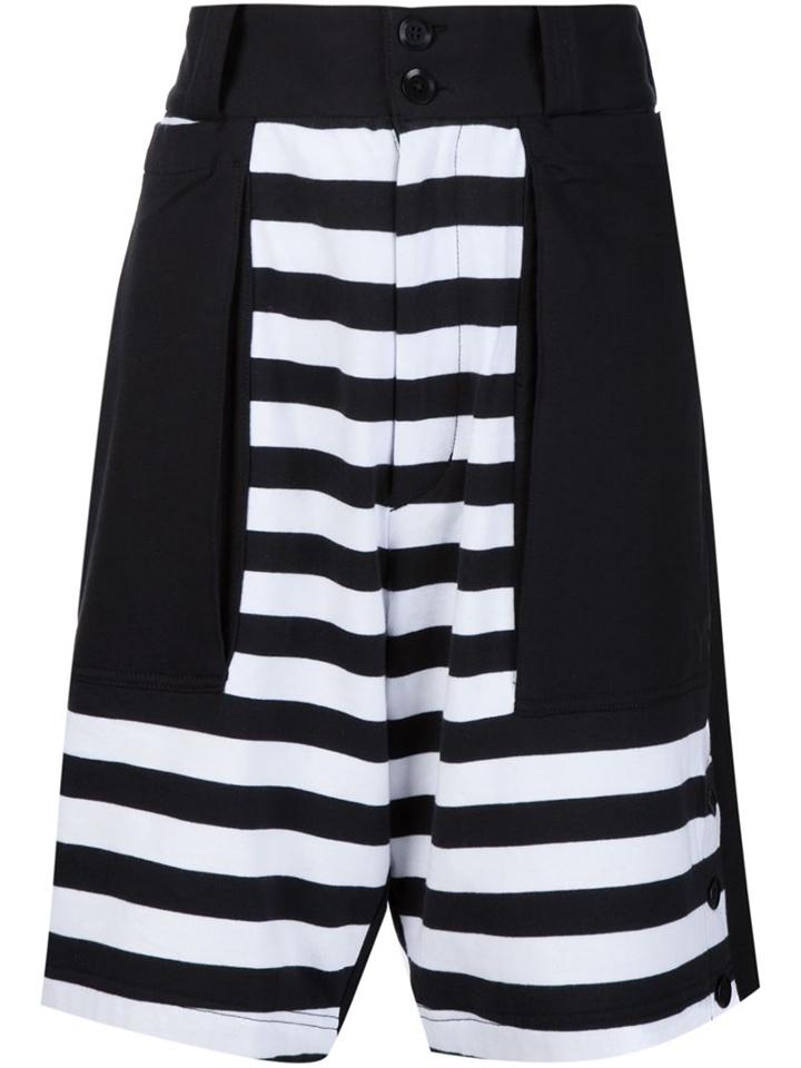Y-3 Striped Print Bermuda Shorts