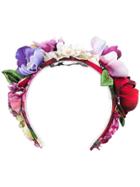 Dolce & Gabbana Floral Headband - Purple