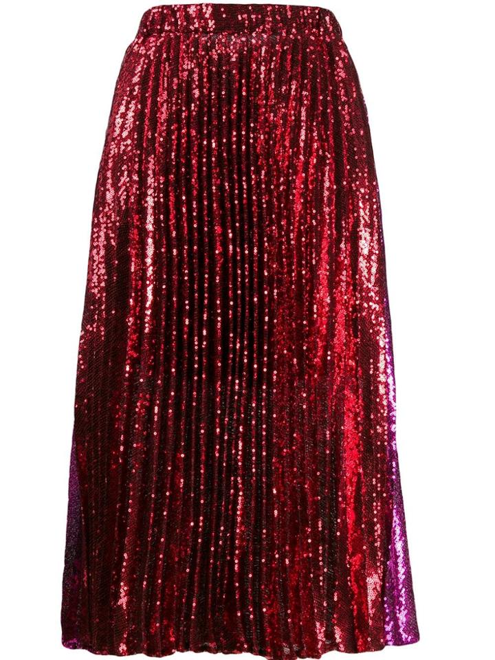 Philosophy Di Lorenzo Serafini Sequin Skirt - Red