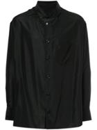 Yohji Yamamoto Round Neck Button Shirt - Black