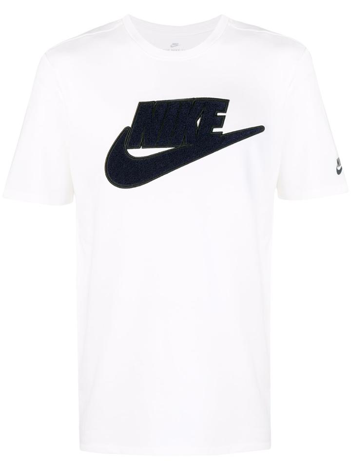 Nike Felted Logo Plaque T-shirt - White