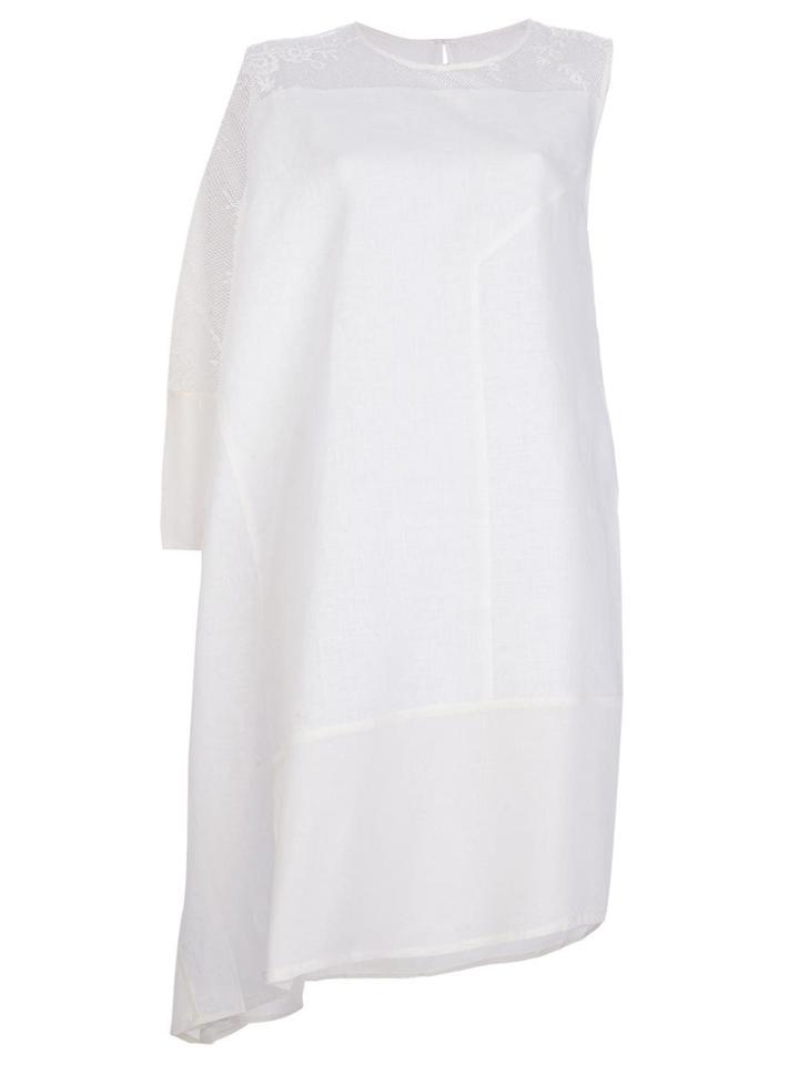 Reality Studio 'renda' Asymmetric Dress - White