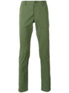 Tomas Maier Classic Chinos, Men's, Size: 34, Green, Cotton/spandex/elastane