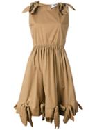 Msgm Loop Dress, Women's, Size: 42, Brown, Cotton/spandex/elastane
