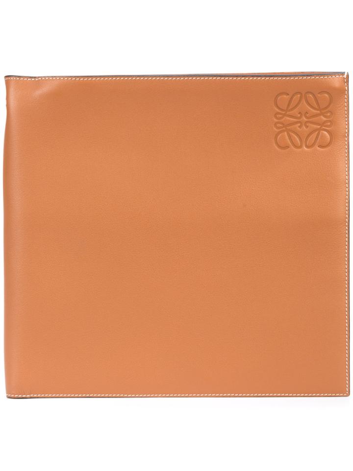 Loewe Oversized Wallet-style Clutch - Brown