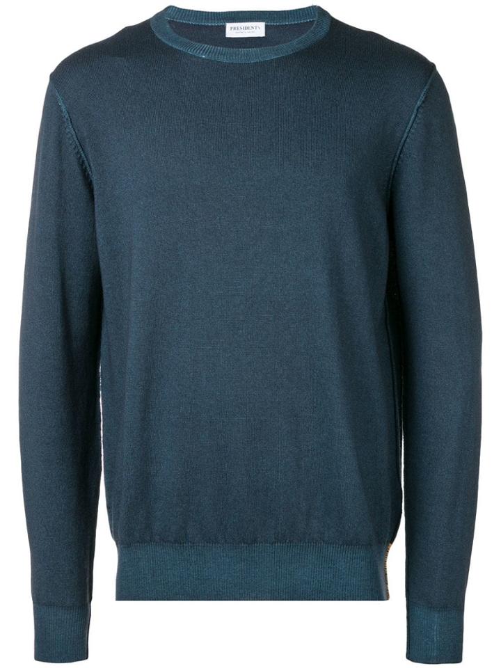 President's Round Neck Jumper - Blue