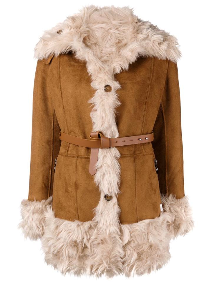 Urbancode Eco Shearling Coat - Brown