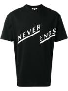 Mcq Alexander Mcqueen Never Ends T-shirt, Men's, Size: Large, Black, Cotton