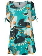 Lygia & Nanny Tunica Batuira Jersey Estampado - Blue