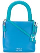 Savas - Padlock Grab Bag - Women - Calf Leather - One Size, Blue, Calf Leather