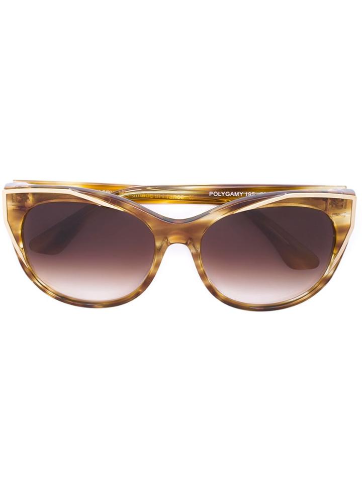 Thierry Lasry Round Frame Sunglasses - Yellow & Orange