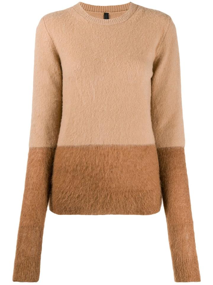 Unravel Project Two Tone Knit Jumper - Neutrals
