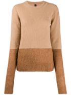 Unravel Project Two Tone Knit Jumper - Neutrals