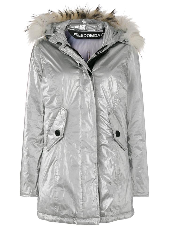 Freedomday New Chamois Lurex Coat - Grey