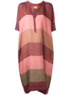 Humanoid - 'sef' Dress - Women - Linen/flax - S, Pink/purple, Linen/flax
