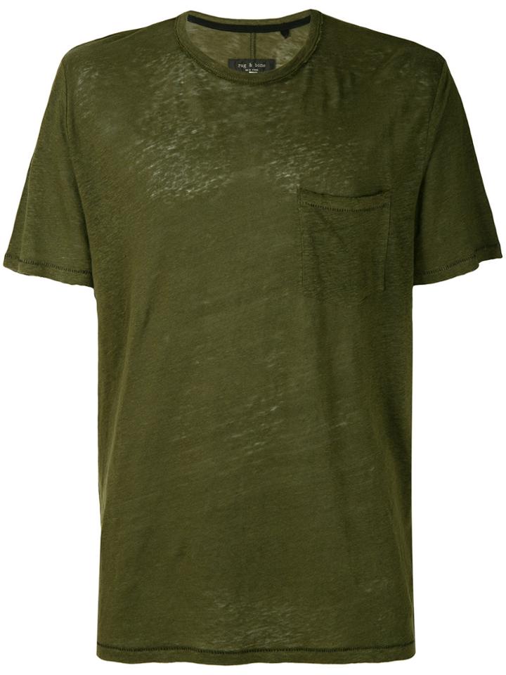 Rag & Bone Patch Pocket T-shirt - Green