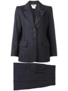 Yves Saint Laurent Vintage 'rive Gauche' Pinstriped Suit, Women's, Size: 34, Blue