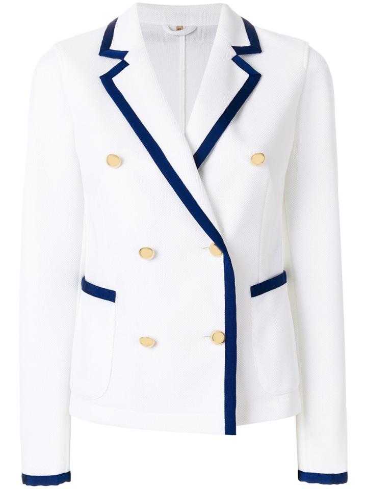 Fay Casual Double-breasted Jacket - White