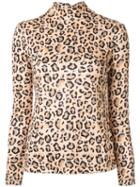 Rokh Leopard-print Jumper - Neutrals