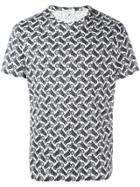 Salvatore Ferragamo Motorcycle Print T-shirt - White