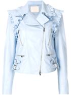 Drome Frill Trim Jacket - Blue