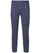 Michael Michael Kors Cropped Designer Trousers - Blue