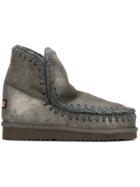 Mou Whipstitched Boots - Grey