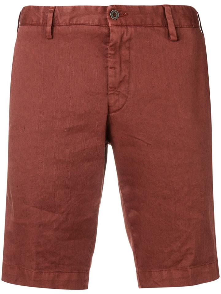 Lardini Regular Fit Chino Shorts - Red