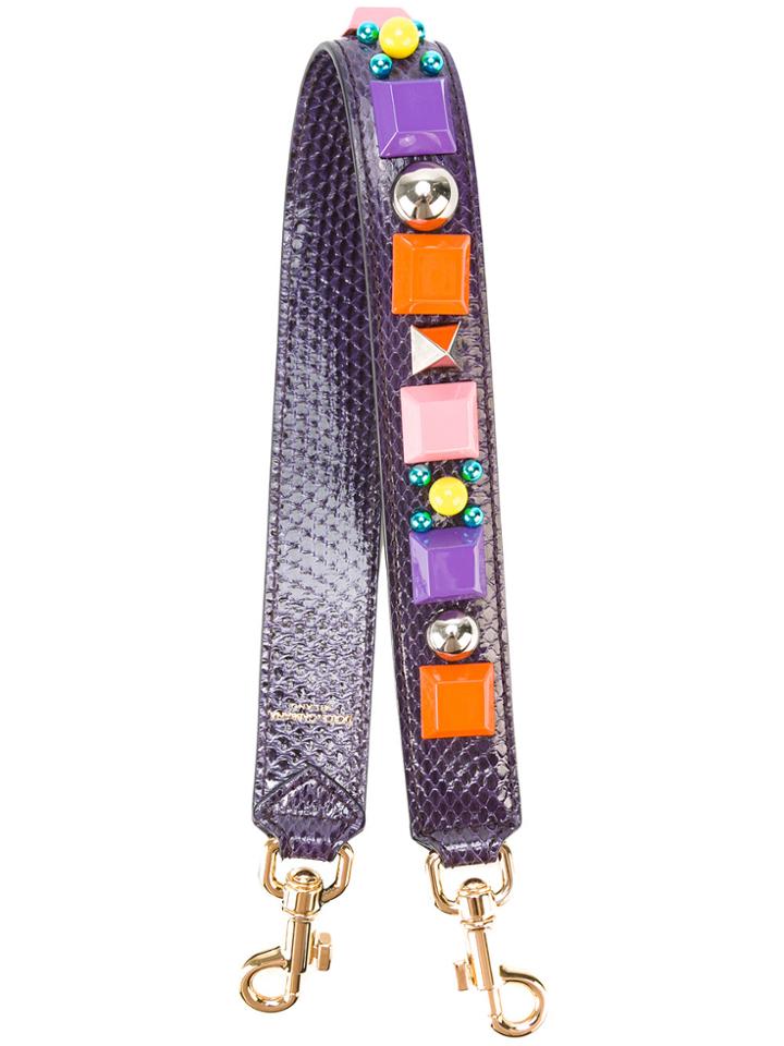 Dolce & Gabbana Embellished Strap - Pink & Purple