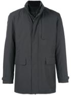 Z Zegna Zipped Fitted Jacket - Grey