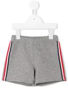 Moncler Kids Side Stripe Shorts, Toddler Boy's, Size: 24-36 Mth, Grey