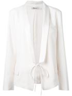 T By Alexander Wang Tied Suit Jacket, Women's, Size: 6, Nude/neutrals, Polyester