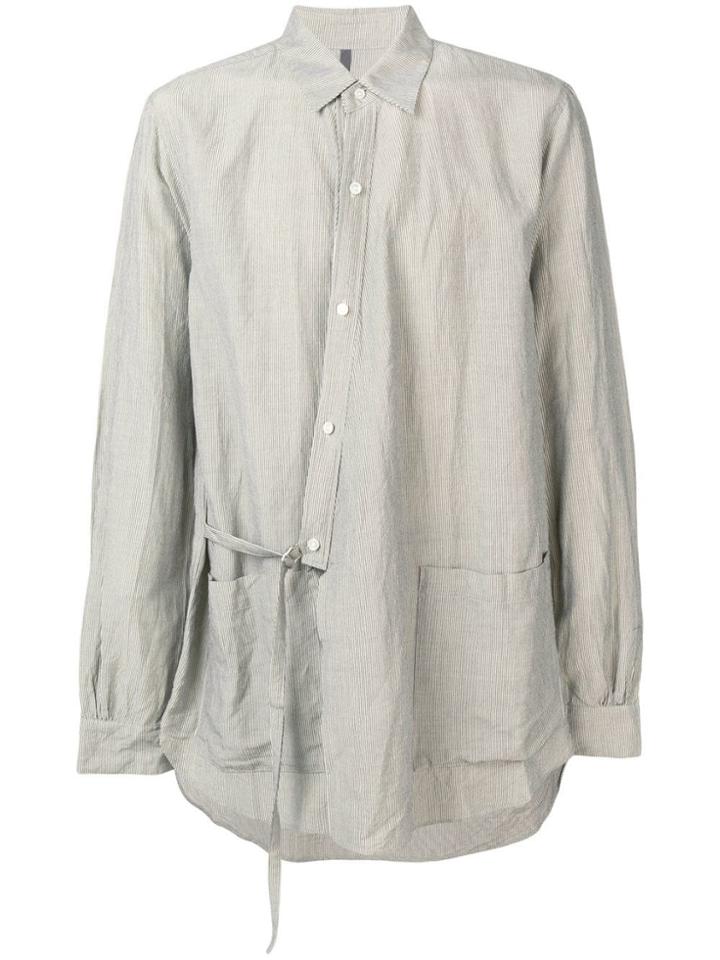 Attachment Side Belt Detail Shirt - Neutrals