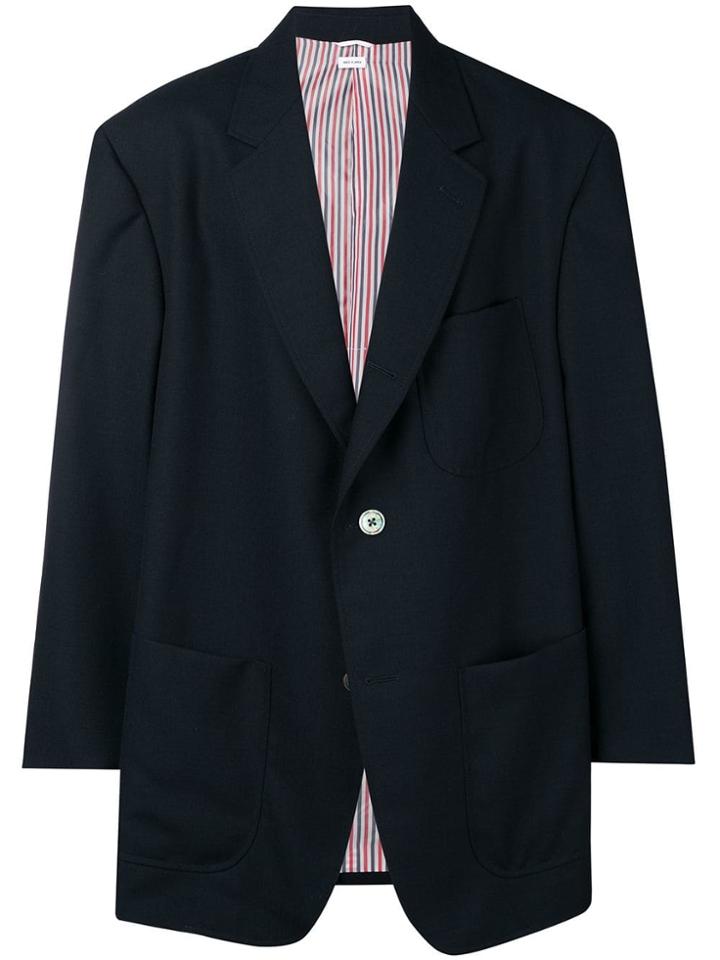 Thom Browne Oversized Sack Sport Coat - Blue