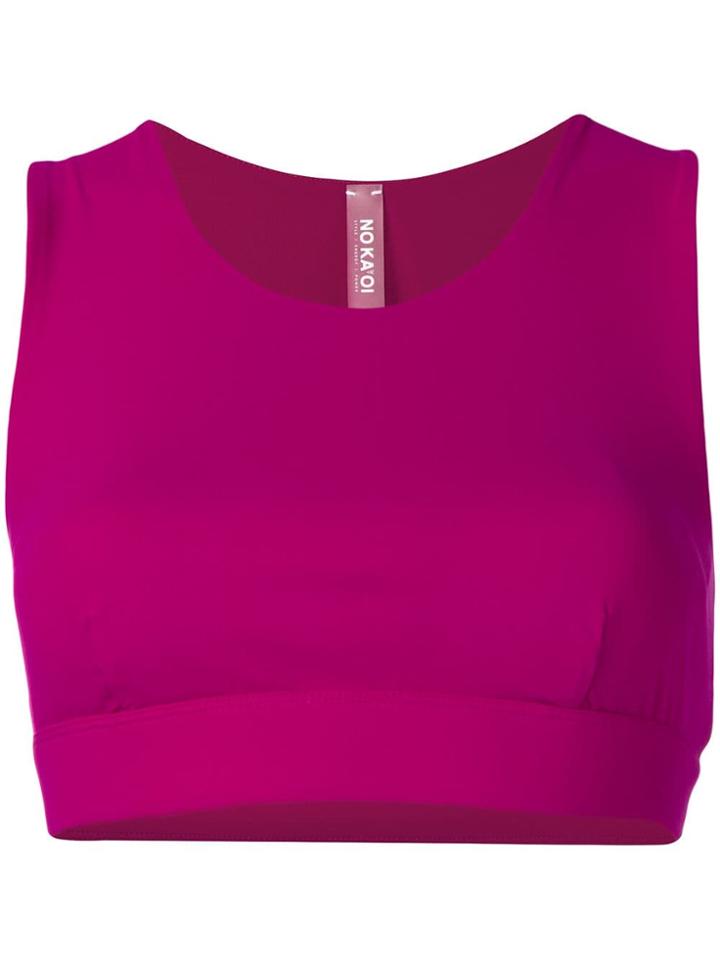 No Ka' Oi Crop Top - Pink & Purple
