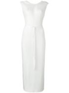 Christian Wijnants - Sleeveless Pleated Dress - Women - Polyester - 40, White, Polyester